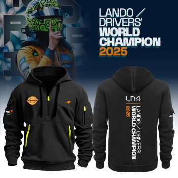 Unisex Lando Norris World Champion Black Hoodie BKH1540
