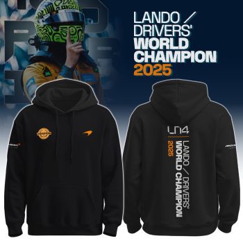 Unisex Lando Norris World Champion Black Hoodie BKH1550