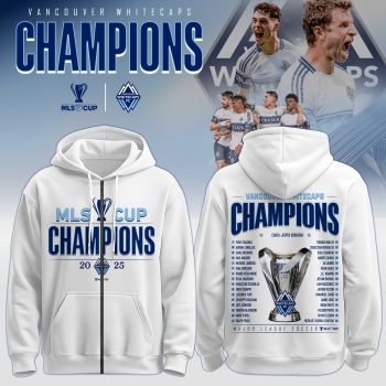 Vancouver Whitecaps x Major League Soccer Champions 2025 Zip Hoodie Limited Edition BKH1605
