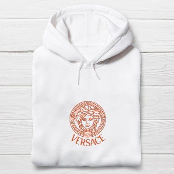 Versace Logo Embroidered Unisex Hoodie EBH2280