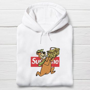 Yogi Bear Supreme Embroidered Unisex Hoodie EBH2263