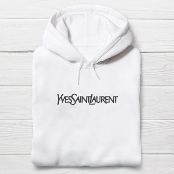 Yves Saint Laurent Logo Embroidered Unisex Hoodie EBH2283