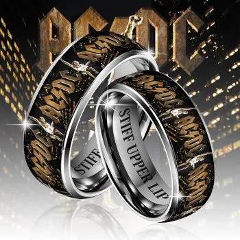 AC/DC Custom Alloy Ring SNT1094