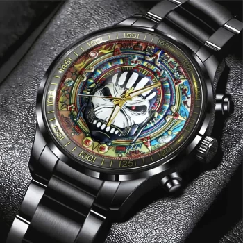 Iron Maiden Black Stainless Steel Watch SNT1153