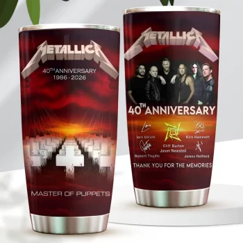 Metallica Master of Puppets 40th Anniversary Tumbler Cup SNT1061