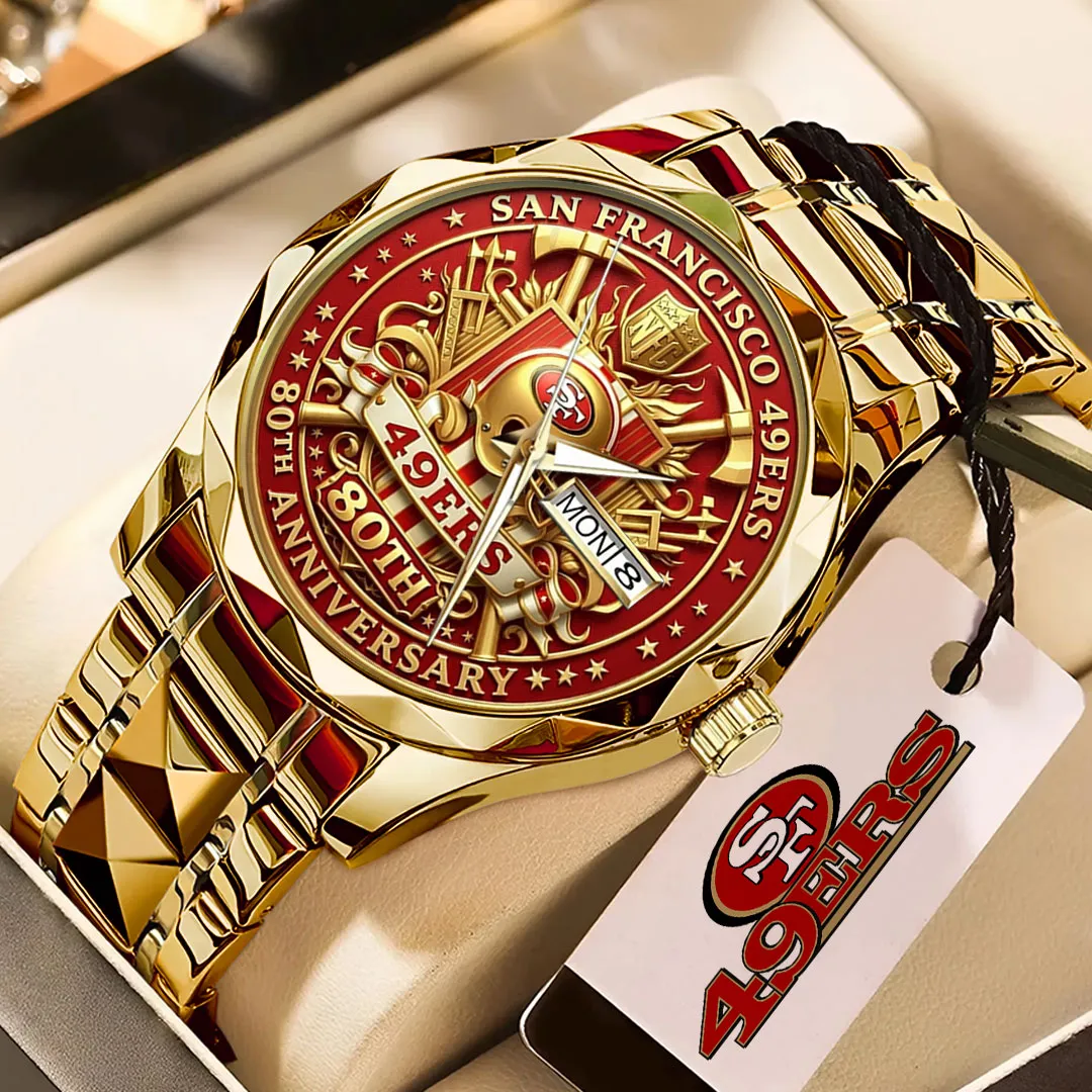 San Francisco 49ers 80th Anniverasry Alloy Luxury Quartz Watch SNT1321