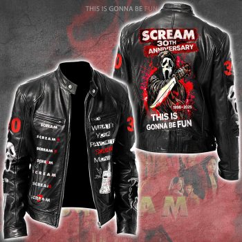 Scream 30th Anniversary Motorcycle Leather Jacket SNT1221