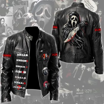 Scream Motorcycle Leather Jacket SNT1250