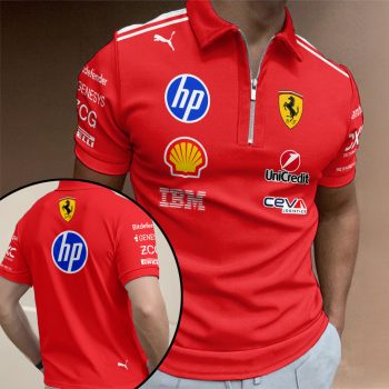 Scuderia Ferrari F1 Team 2026 Zip Polo Shirt SNT1146