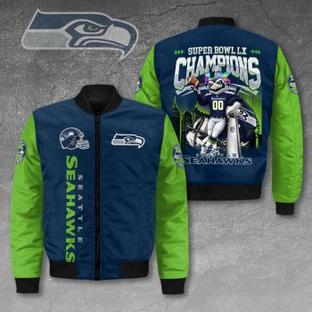 Seattle Seahawks 2025 Super Bowl LX Champions 3D Bomber Jacket SNT1301