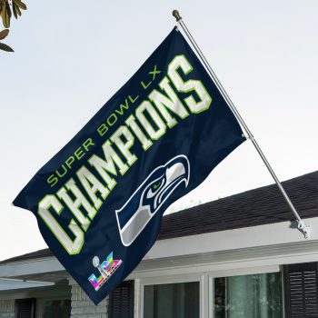 Seattle Seahawks 2025 Super Bowl LX Champions 3D Double-side House Flag SNT1350
