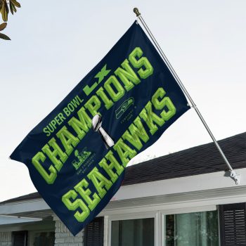 Seattle Seahawks 2025 Super Bowl LX Champions 3D Double-side House Flag SNT1353