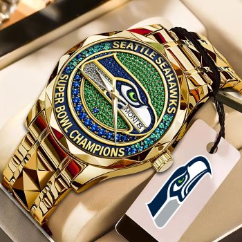 Seattle Seahawks 2025 Super Bowl LX Champions Alloy Luxury Quartz Watch SNT1202