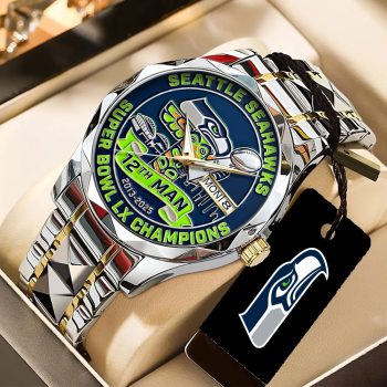 Seattle Seahawks 2025 Super Bowl LX Champions Alloy Luxury Quartz Watch SNT1291