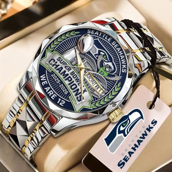 Seattle Seahawks 2025 Super Bowl LX Champions Alloy Luxury Quartz Watch SNT1293