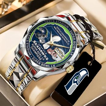 Seattle Seahawks 2025 Super Bowl LX Champions Alloy Luxury Quartz Watch SNT1334