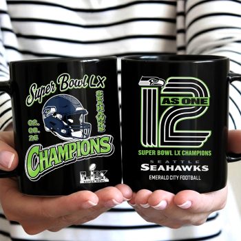 Seattle Seahawks 2025 Super Bowl LX Champions Ceramic Mug SNT1065
