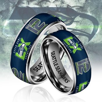 Seattle Seahawks 2025 Super Bowl LX Champions Custom Alloy Ring SNT1287