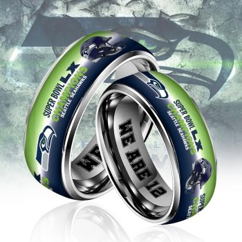 Seattle Seahawks 2025 Super Bowl LX Champions Custom Alloy Ring SNT1331