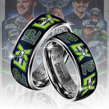 Seattle Seahawks 2025 Super Bowl LX Champions Custom Alloy Ring SNT1351