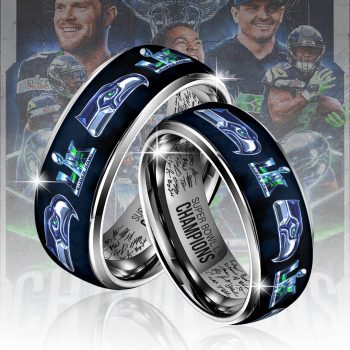 Seattle Seahawks 2025 Super Bowl LX Champions Custom Alloy Ring SNT1352
