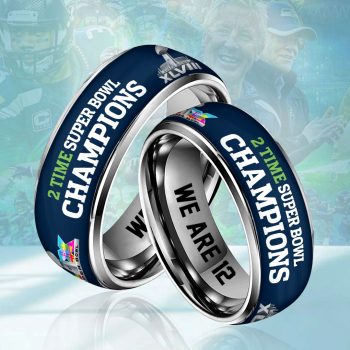 Seattle Seahawks 2025 Super Bowl LX Champions Custom Alloy Ring SNT1354