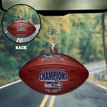 Seattle Seahawks 2025 Super Bowl LX Champions Custom shape 2-sided Acrylic Car Ornament SNT1205