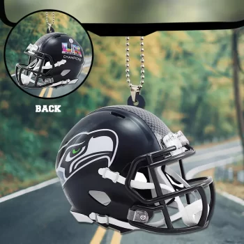 Seattle Seahawks 2025 Super Bowl LX Champions Custom shape 2-sided Acrylic Car Ornament SNT1206