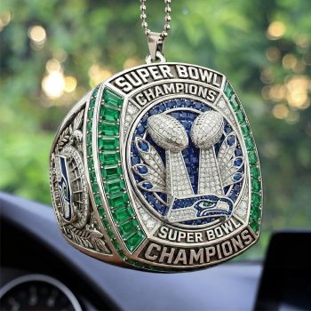 Seattle Seahawks 2025 Super Bowl LX Champions Custom shape 2-sided Acrylic Car Ornament SNT1211