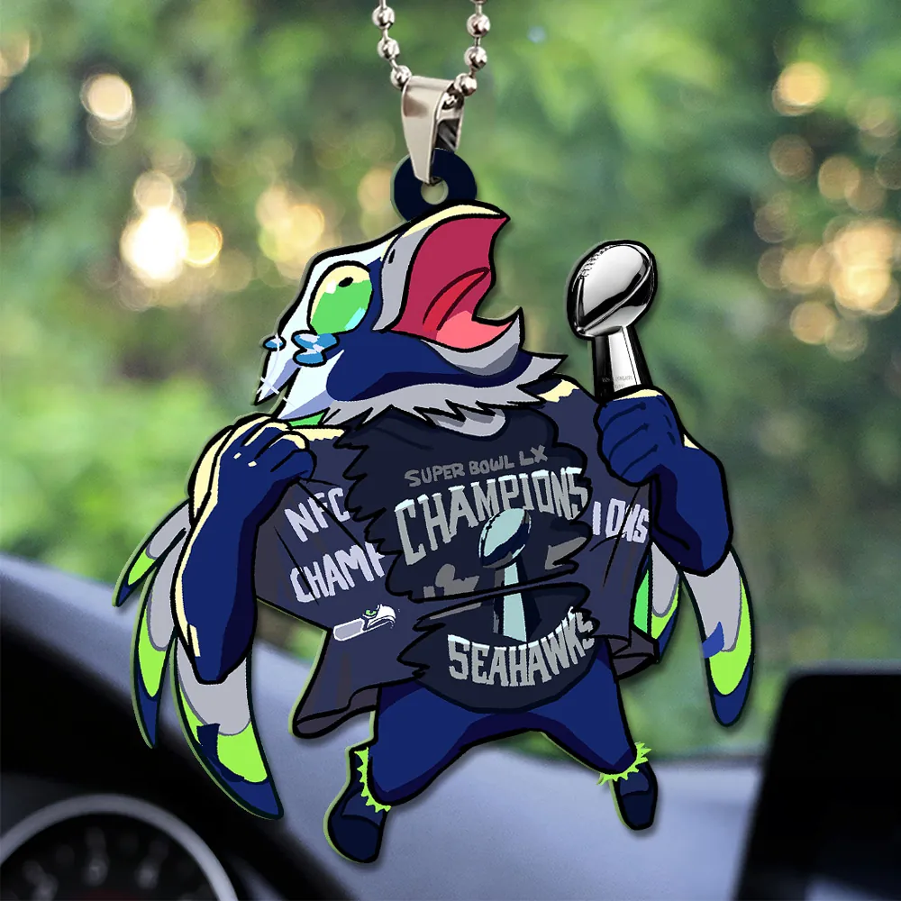 Seattle-Seahawks-2025-Super-Bowl-LX-Champions-Custom-shape-2-sided-Acrylic-Car-Ornament-SNT1223 Seattle Seahawks 2025 Super Bowl LX Champions Custom shape 2-sided Acrylic Car Ornament SNT1223