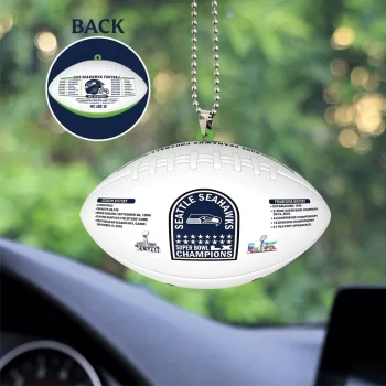 Seattle Seahawks 2025 Super Bowl LX Champions Custom shape 2-sided Acrylic Car Ornament SNT1237
