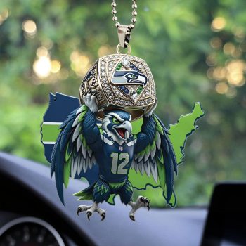 Seattle Seahawks 2025 Super Bowl LX Champions Custom shape 2-sided Acrylic Car Ornament SNT1330