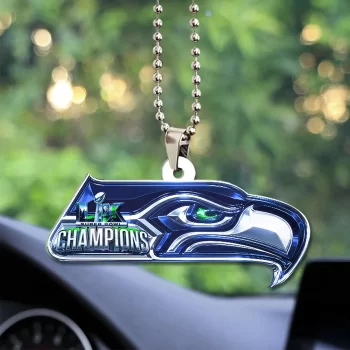 Seattle Seahawks 2025 Super Bowl LX Champions Custom shape 2-sided Acrylic Car Ornament SNT1361