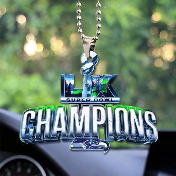 Seattle Seahawks 2025 Super Bowl LX Champions Custom shape 2-sided Acrylic Car Ornament SNT1362