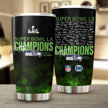Seattle Seahawks 2025 Super Bowl LX Champions Tumbler Cup SNT1256