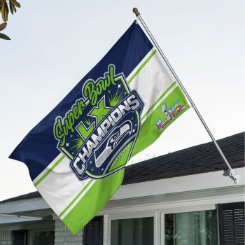 Seattle Seahawks Super Bowl LX Champions 3D Double-side House Flag SNT1172