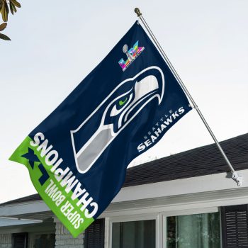 Seattle Seahawks Super Bowl LX Champions 3D Double-side House Flag SNT1270
