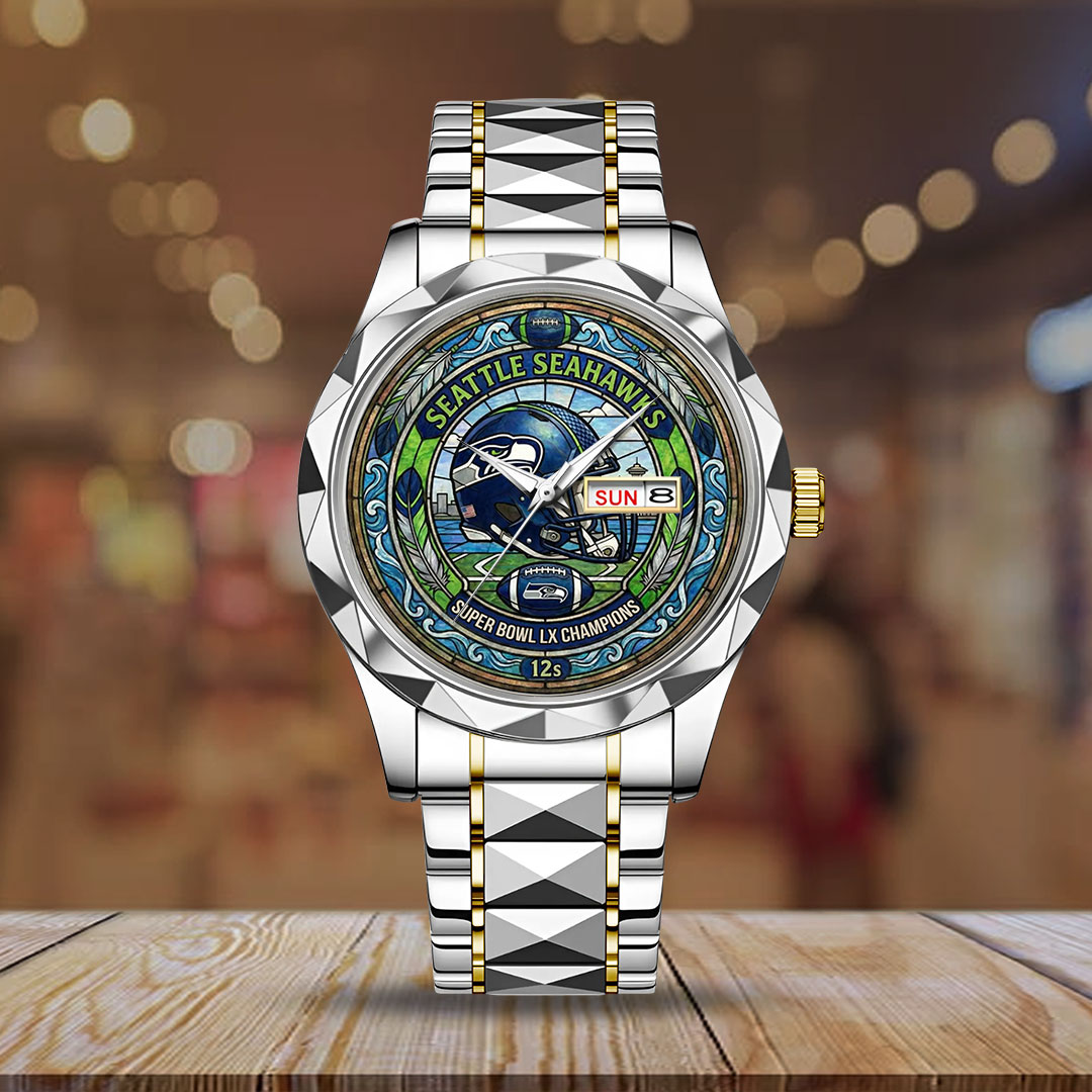 Seattle-Seahawks-Super-Bowl-LX-Champions-Alloy-Luxury-Quartz-Watch-SNT1313-1