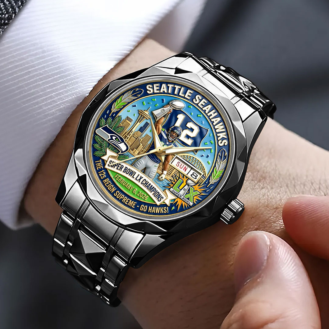 Seattle-Seahawks-Super-Bowl-LX-Champions-Alloy-Luxury-Quartz-Watch-SNT1337-2