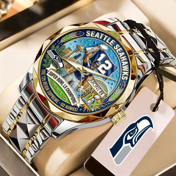 Seattle Seahawks Super Bowl LX Champions Alloy Luxury Quartz Watch SNT1337