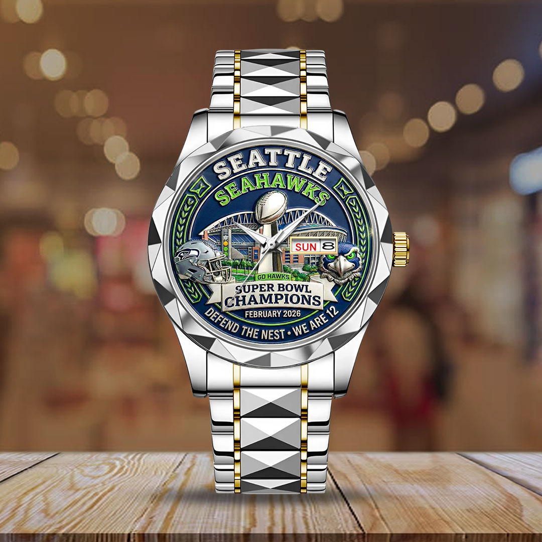 Seattle-Seahawks-Super-Bowl-LX-Champions-Alloy-Luxury-Quartz-Watch-SNT1341-1