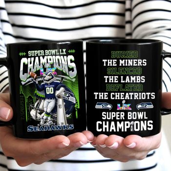 Seattle Seahawks Super Bowl LX Champions Ceramic Mug SNT1303