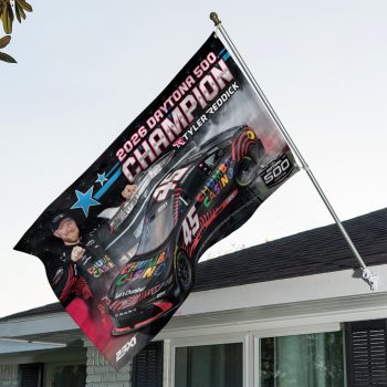 Tyler Reddick 2026 Daytona 500 Champion 3D Double-side House Flag SNT1034