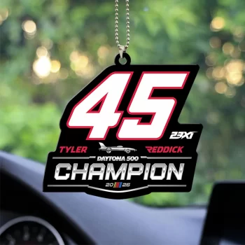 Tyler Reddick 2026 Daytona 500 Champion Custom shape 2-sided Acrylic Car Ornament SNT1028