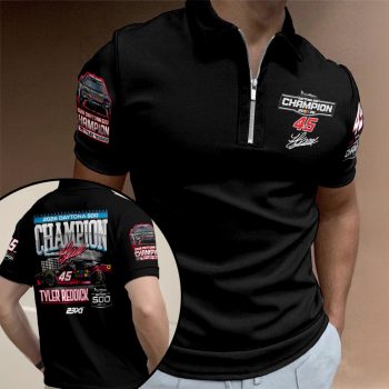 Tyler Reddick 2026 Daytona 500 Champion Zip Polo Shirt SNT1029