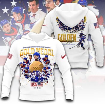 USA Men's Hockey 2026 Winter Olympics Gold Medal Unisex Hoodie CHAMP20273