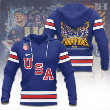 USA Men's Hockey 2026 Winter Olympics Gold Medal Unisex Hoodie CHAMP20275