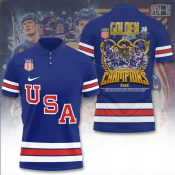 USA Men's Hockey 2026 Winter Olympics Gold Medal Unisex Polo Shirt CHAMP20270