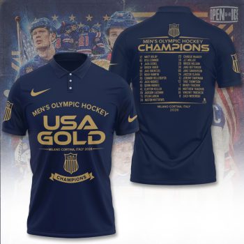 USA Men's Hockey 2026 Winter Olympics Gold Medal Unisex Polo Shirt CHAMP20272