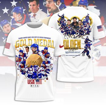 USA Men's Hockey 2026 Winter Olympics Gold Medal Unisex Tee CHAMP20263